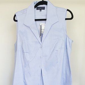 JONES NEW YORK Blouse NWT 1X Sleeveless - Blue